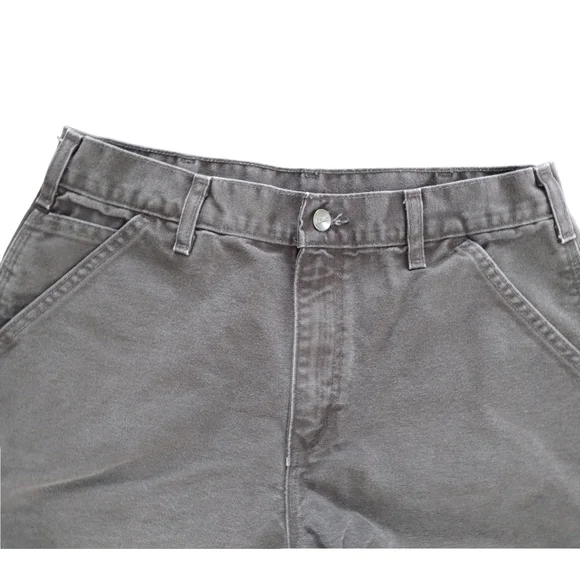 Vintage Carhartt B11 Dark Brown Duck Work Pants 33x30 Dungaree Fit - Picture 6 of 10